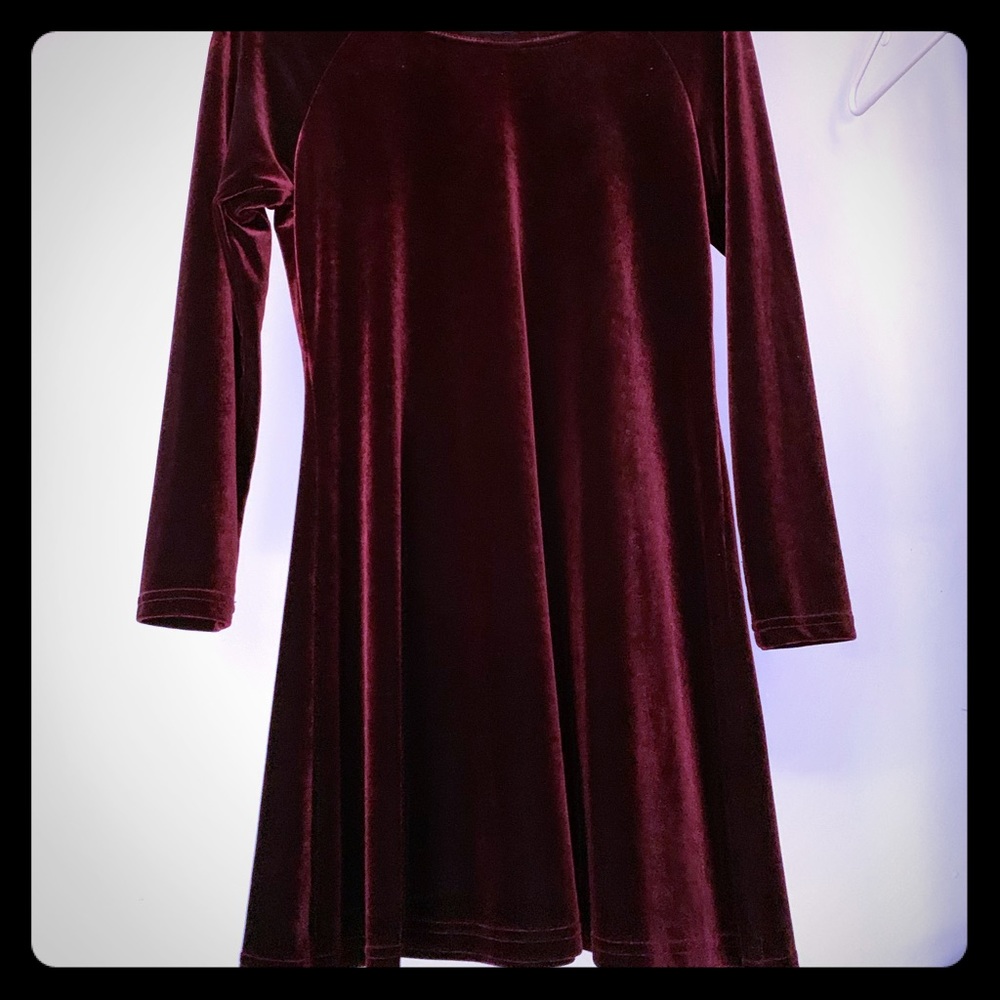 90s red velvet dress
